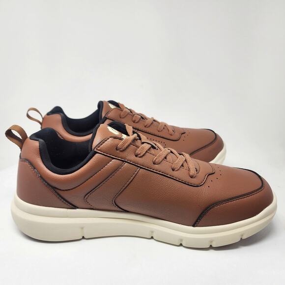 Fitville BriskWalk Oxford Walking Shoe Men 12.5Wide Brown with Cream Sole main image 10